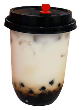 阿华田网红u形一次性商用奶茶杯