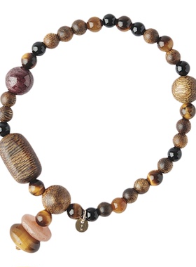 子休沉香许愿小塔吊坠手链女款