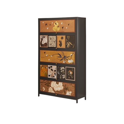 中古风多层家用室内储物柜玄关柜