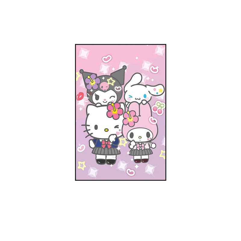 凯蒂猫装饰画KT猫儿童房女生卧室床头公主房房间周边生日礼物挂画