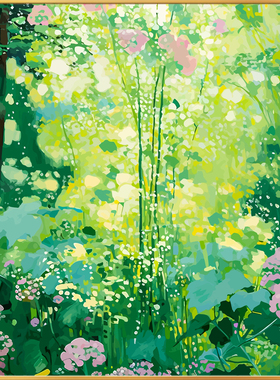 抽象风景0基础diy丙烯画