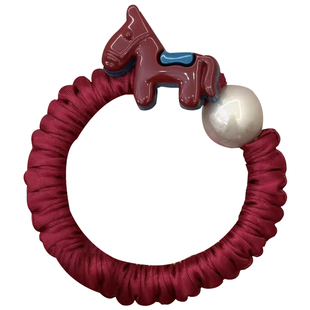 儿童新年发饰马年小肠发圈头绳女2026新款高马尾发绳耐用皮筋头饰