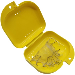 牙科假牙盒保持器收纳盒宣传定制赠品可印logo牙套盒义齿盒小便携