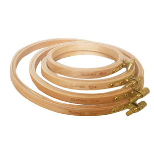 57-520/522/525日本clover可乐实木刺绣绷子绣棚10/12/15/18cm