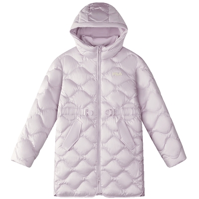 FILA斐乐女中大童中长款羽绒服