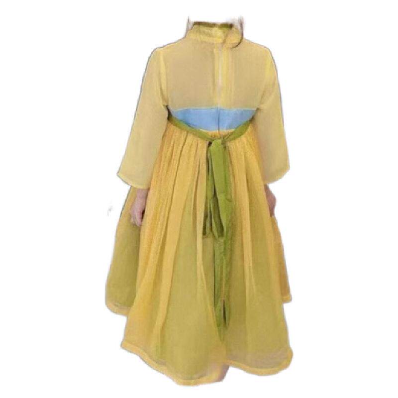 儿童汉服演出服国风古典舞蹈服有位姑娘襦裙春三月桃花笑胭脂妆装
