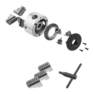 车床夹头三爪卡盘配件环球通用盘丝四方扳手伞齿轮定位销子80-630