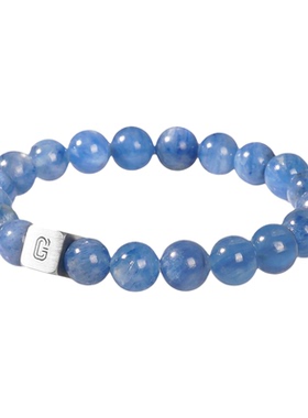 GUDESS原创蓝晶石男士手链轻奢小众情侣手串送礼生日礼物流行饰品