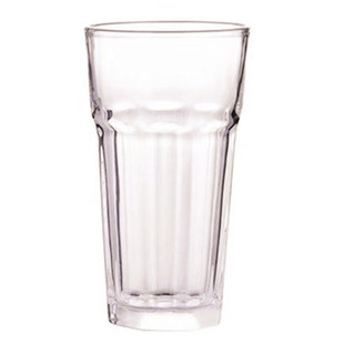 商用家用钢化玻璃啤酒杯抖音扎啤杯防摔威士忌酒杯子耐热八角杯子