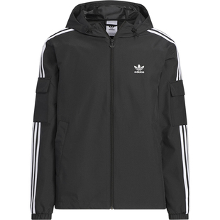 Adidas/阿迪达斯官方正品三叶草男女经典运动连帽夹克外套KB1945