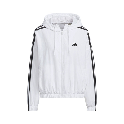 阿迪达斯春女梭织夹克易用系运动休闲连帽夹克外套套装JZ2161