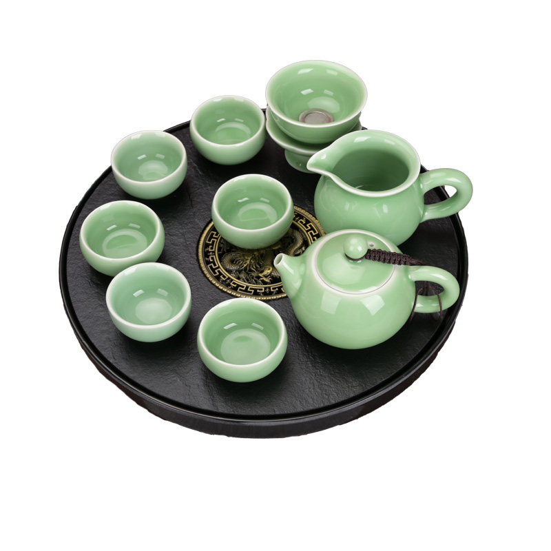 龙泉青瓷茶道西施壶功夫茶具旅行