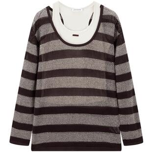 【商场同款】太平鸟25秋莱赛尔真两件背心镂空针织罩衫A3EEF3305