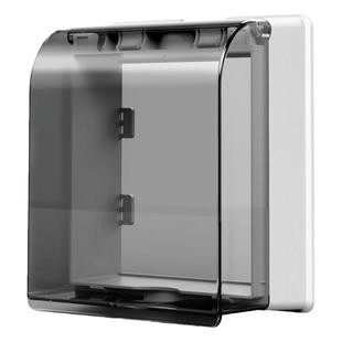 明装加高防水盒86型明线开关防水盖浴室热水器漏电插座防水罩粘贴