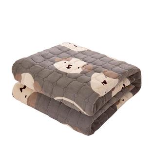 保暖牛奶绒床垫学生宿舍单人垫褥加厚法兰珊瑚毛绒软垫床铺褥子冬