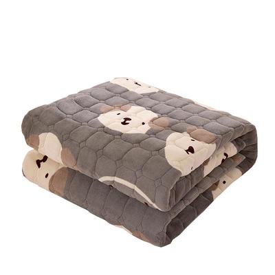 保暖加厚牛奶绒床垫软垫家用