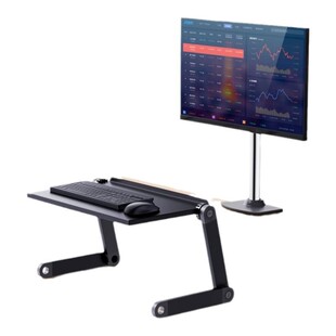 台式电脑键盘增高支架升降式可调节桌面站立着办公可放笔记本的折叠鼠标倾斜垫高托架子显示器升高台立式抬高