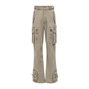 BALIANG「捌樑」 盐矿 'SALT MINE'  炒色多袋微喇工装裤