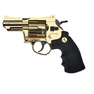 小月亮357长款左轮软弹枪男孩100%合金左轮手枪模型儿童节日礼物