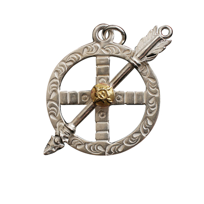 高桥吾郎纯银圆环吊坠