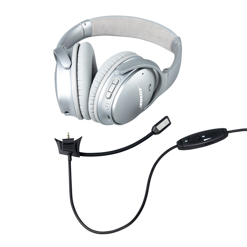 适用博士bose QC35一代二代降噪耳机麦克风咪杆2.5转3.5mm转接线