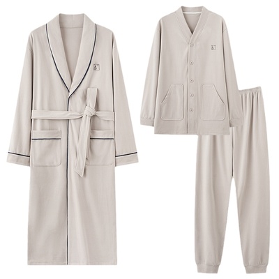 【浪莎】德绒睡衣男加厚保暖套装