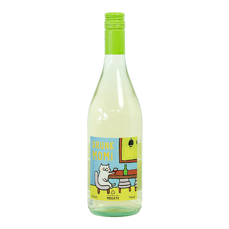 富海风微醺小猫莫斯卡托甜白葡萄酒气泡起泡酒微醺果酒生日礼物
