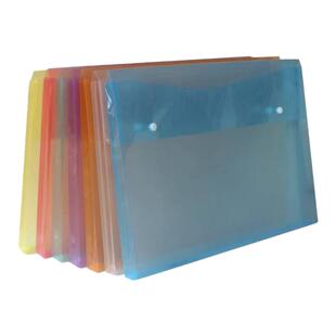 大容量透明A3文件袋立体A4按扣图纸袋试卷收纳袋档案美术袋作品袋