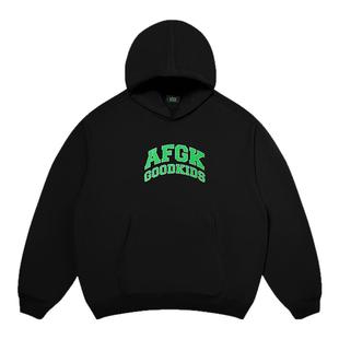 【严浩翔同款】AFGK24FW国潮14色基础情侣帽衫美式连帽卫衣男女