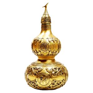 慈风阁八卦字样招财铜葫芦