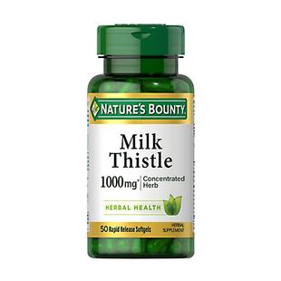 自然之宝奶蓟草片软胶囊护旰片50粒高浓度肝脏水飞蓟解酒熬夜进口