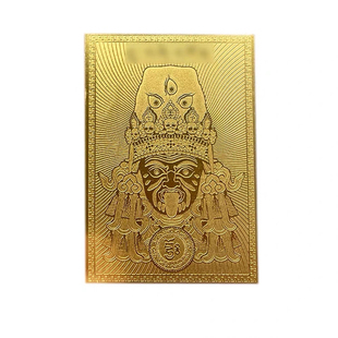 西藏拉萨扎基拉姆寺金卡财神唐卡金箔卡招财旺运男女随身发财卡片