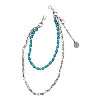 nojob vintage古着 Turquoise baby blue裤链