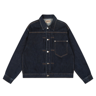 corteiz美潮复古刺绣牛仔外套男