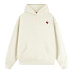 查尔斯桃心 卫衣男连帽春秋季2025新款宽松潮牌爱心纯色长袖外套