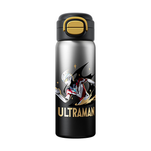 杯具熊儿童保温杯盛开双饮水壶高颜值奥特曼小学生上学专用水杯子