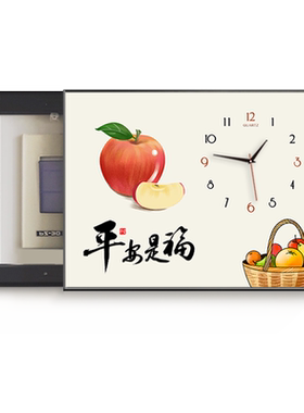 新中式电表箱装饰画遮挡电闸盒