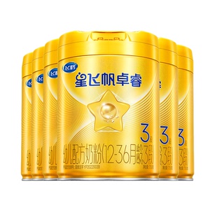 会员专享】飞鹤星飞帆卓睿3段750g*6罐专利HMO乳铁蛋白幼儿奶粉