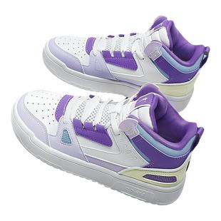 乔丹高帮板鞋女运动鞋2025秋冬季新款官方学生小白鞋厚底休闲鞋子