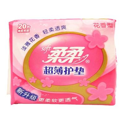 柔柔护垫纯棉透气抑菌香型155mm