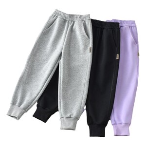 春秋款男童女童长裤子外穿2026新款大童装儿童运动裤春装薄款卫裤
