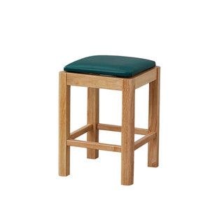 商用餐椅实木方凳面馆凳子饭店靠背椅橡木软包凳子快餐食店小方凳