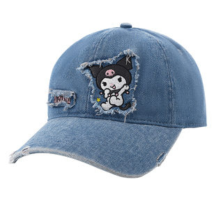 库洛米儿童牛仔帽子25春夏季棒球帽户外遮阳防晒男女宝大童鸭舌帽