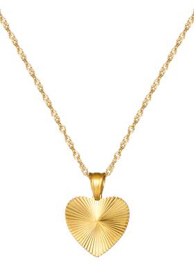 张思捷Jaden同款爱心项链七夕礼