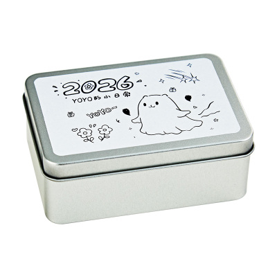 YOYO的小日常日付日历2026年新款一日一页365天手撕迷你手账装饰贴纸diy手绘插画治愈系办公室解压可填色台历