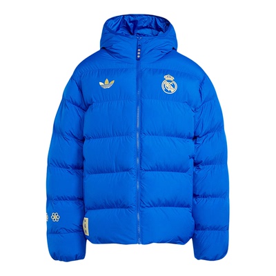 Adidas/阿迪达斯正品冬季三叶草男士运动保暖拉链足球棉服JZ2238