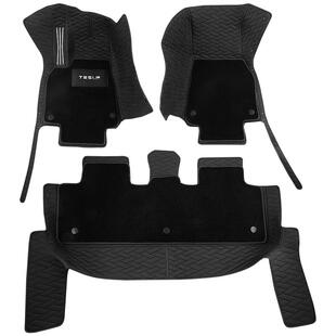 适用tesla特斯拉model丫脚垫配件香港版右舵脚垫全包围地垫y改装