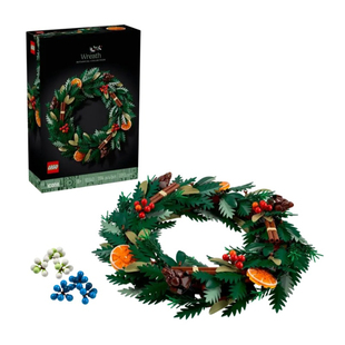 【自营】乐高圣诞系列10340圣诞花环树叶积木摆件收藏品圣诞礼物