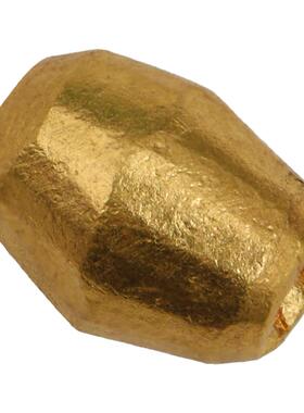 藏珠饰家 足金手工錾刻古法黄金 碟形隔珠项链手链配饰飞碟珠配件