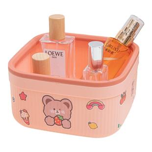 可爱桌面垃圾桶ins茶几课桌抽屉办公室床头小纸篓三色可选收纳盒